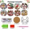 8 Pieces Christmas Diamond Painting Coasters Kits for Adults(Christmas)